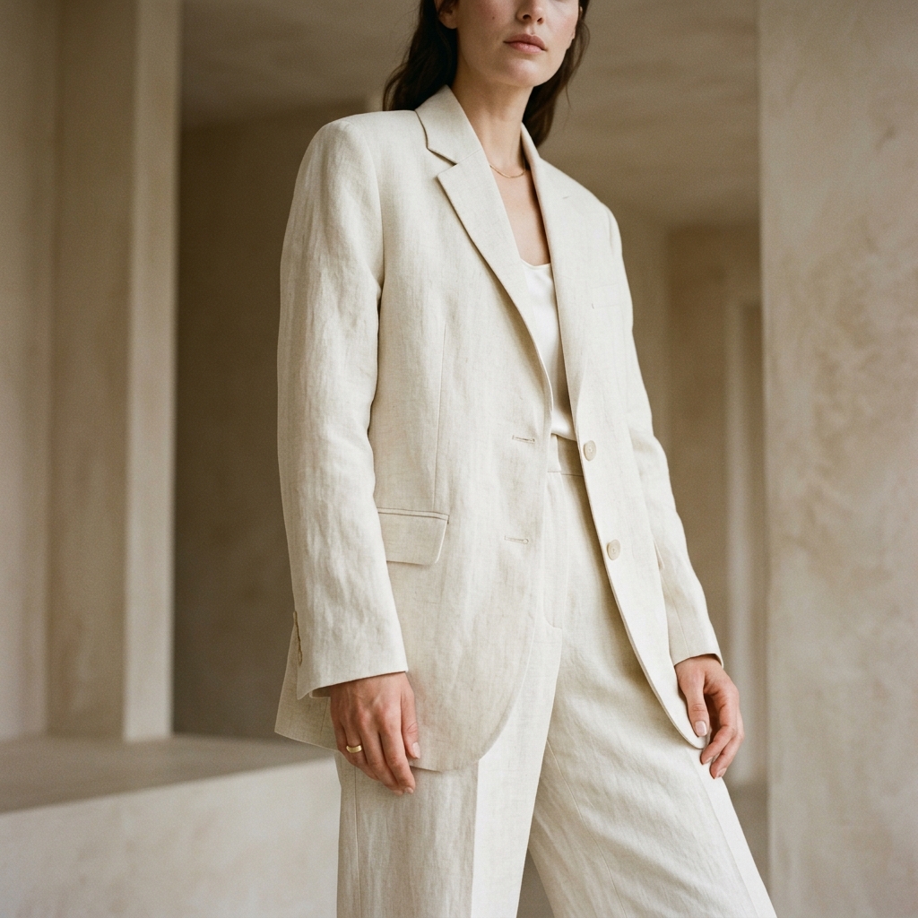 Linen Blazer Set